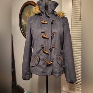 Delia's Hooded Med Parka grey Ihinsulate